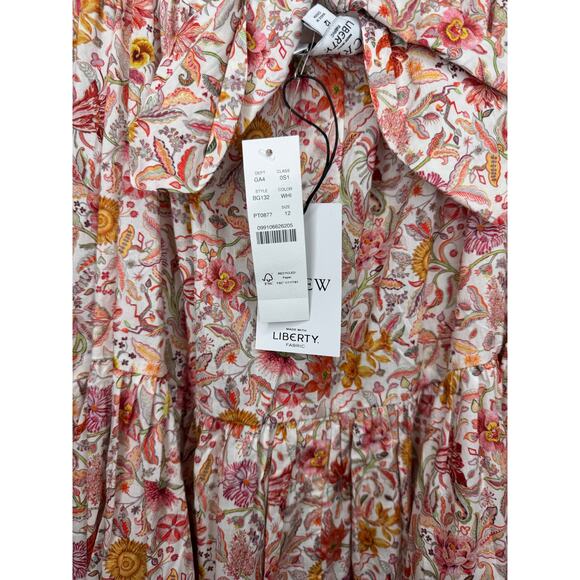 NWT J. Crew Tiered floral dress Liberty Garden of Life fabric size 12 - Picture 6 of 7